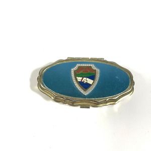 Vintage Grand Coulee Dam Washington Pill Box Souvenir Snap Close Collectible